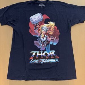 Thor Love & Thunder T-shirt Deadstock Large 22x28